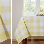 Τραπεζομάντηλο Hauz Καρό 180X180 / Lemon